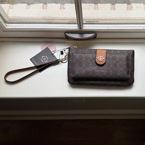 Nanette Lepore Brown Wristlet Wallet